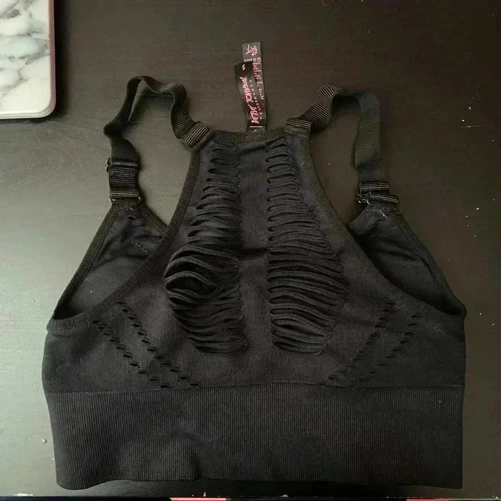 Betsey Johnson Black Sport Bra